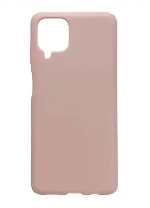 Чохол силіконовий для samsung a12 pink sand захист від ударів і подряпин зручний у використанні