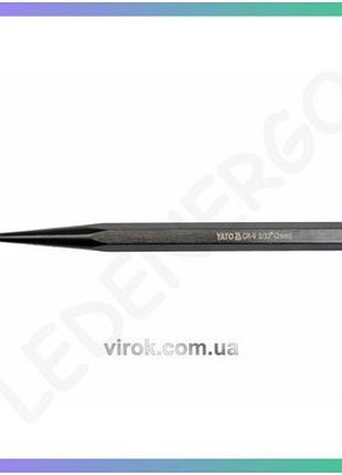 Кернер слесарный yato 2x140 мм для сверления отверстий в металле металлоообработочный инструмент