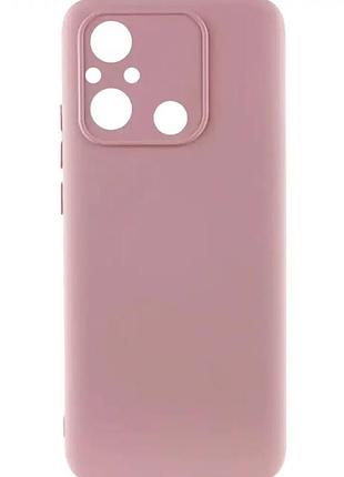 Чехол противоударный для xiaomi redmi 12c силиконовый pink sand защита от падений и царапин