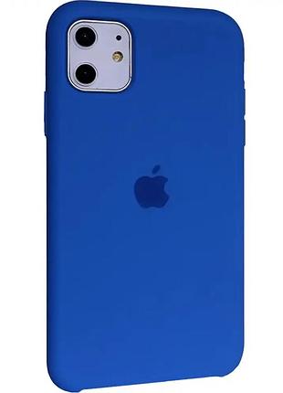 Силиконовый чехол для iphone 11 pro противоударный royal blue защита от ударов и падений