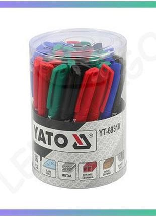 Технические маркеры yato 36 шт черный зеленый красный для маркировки на различных поверхностях
