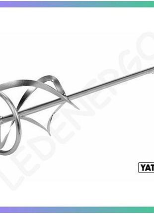 Миксер для строительных смесей yato оцинкованный ø135 x 600 мм m14 для размешивания цемента и краски