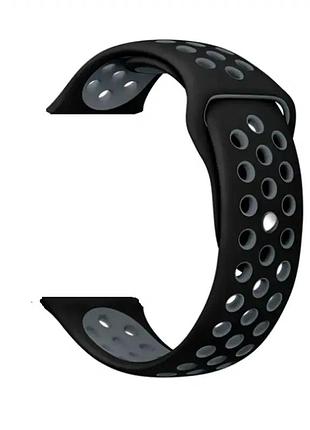 Ремешок sport 22mm универсальный для смарт-часов amazfit huawei samsung силикон черный серый