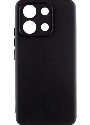 Чехол силиконовый для xiaomi redmi note 13 черный противоударный защита от падений и царапин