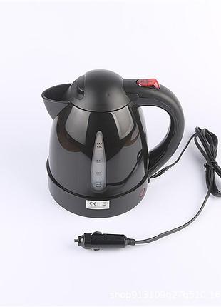 Автомобильный чайник на 1 литр 24 вольта от прикуривателя для фуры 250w