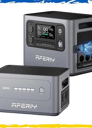 Зарядная станция aferiy af-p280, 2800 вт, 2048 вт/ч (пиковая 5600вт) и дополнительная батарея 2048вт