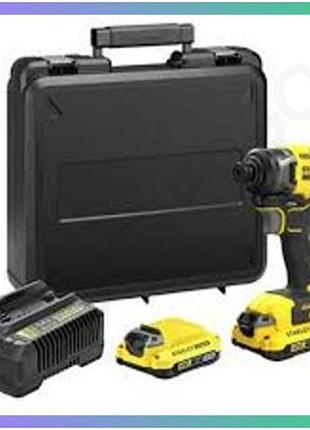 Гайковерт импульсный stanley fatmax v20 190нм 2 аккумулятора 2аг кейс для домашних мастерских