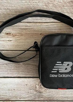 Барсетка new balance сумка через плечо нью баланс черная для городских поездок