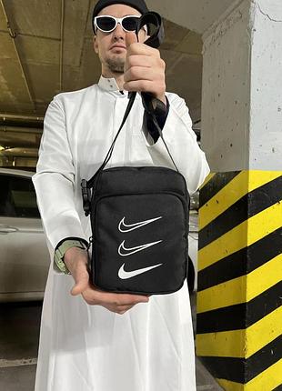 Борсетка мужская nike новинка с 2 отделениями высокого качества
