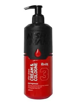Крем-одеколон nishman after shave cream cologne pyrogenous 400 мл
