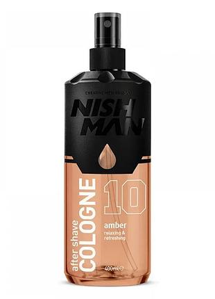Одеколон после бритья nishman amber cologne no.10 400 мл