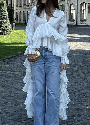 Блуза в стиле  mon blanche