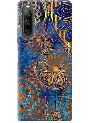 Чохол силіконовий на телефон sony xperia 10 iv золотий візерунок "678u-2789-58250"
