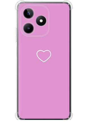 Чехол силикон с усиленными углами на телефон realme c53 сердце 2 "4863sp-3128-58250"