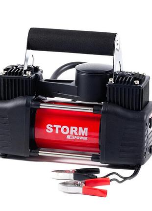 Компресор автомобільний storm bi-power 10атм 85л/хв 360вт двоциліндровий