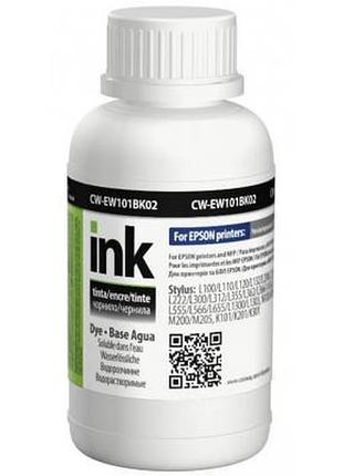 Чорнило colorway epson l-100/200, 200 мл black (cw-ew101bk02)