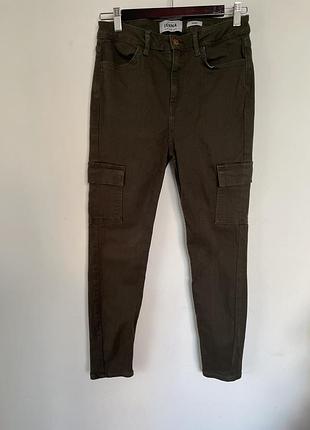 Хакі карго skinny jeans