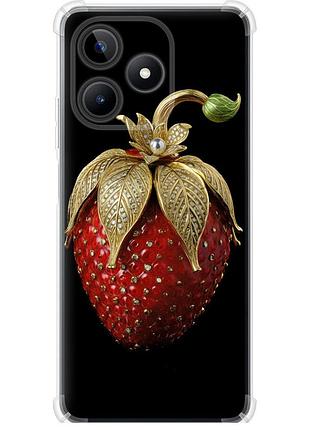 Чехол силикон с усиленными углами на телефон realme c53 клубника v3 "5638sp-3128-58250"