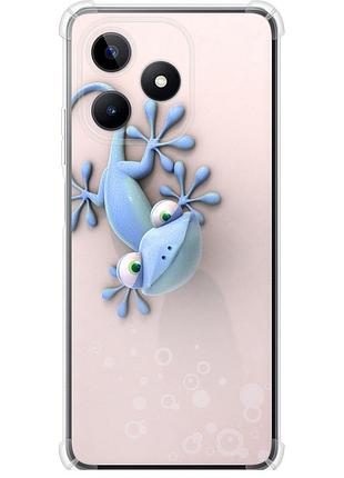 Чехол силикон с усиленными углами на телефон realme c53 геккончик "1094sp-3128-58250"