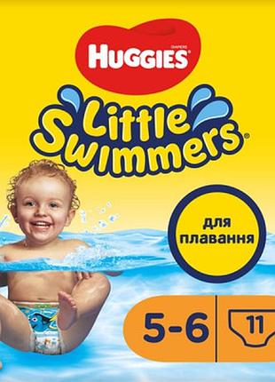 Подгузники huggies little swimmer 5-6 (12-18 кг) 11 шт (5029053538426)