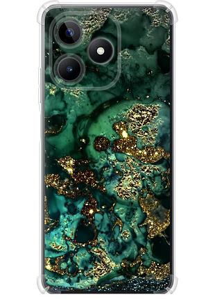 Чехол силикон с усиленными углами на телефон realme c53 мрамор золото богатство "5419sp-3128-58250"