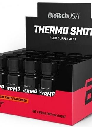 Жироспалювач biotech thermo shot, 20 шт. по 60 мл тропічні фрукти (294738)