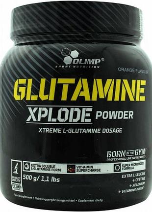 Аминокислота olimp glutamine xplode powder, 500 грамм ананас(232101)
