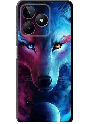 Чехол tpu на телефон realme note 50 арт-волк "3999b-3752-58250"