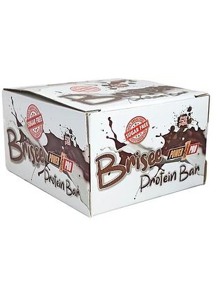 Блок батончиків power pro 25% brisee protein bar sugar free (без сахара) кокос 20 шт. по 55 грамів (6665471)