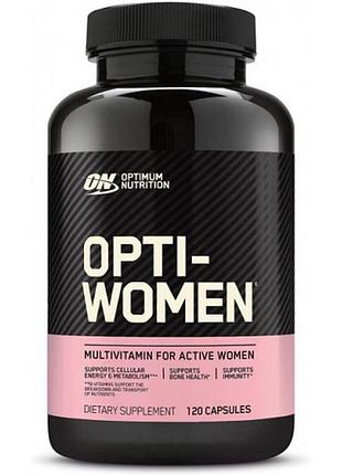 Мультивітаміни для жінок optimum nutrition opti-women 120 капсул (160016)