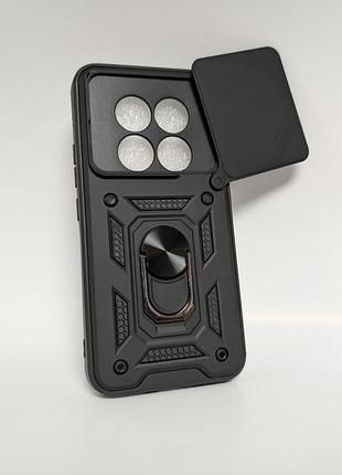 Чехол для xiaomi redmi note 15 / сяоми редми camera slide, противоударный, tpu, с кольцом-держателем, ч