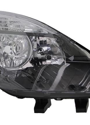 Фара передняя renault grand scenic 3 2009-2012, правая h7/h7, электрическая регулировка, черная рамка, depo, 551-1177r-ldem2