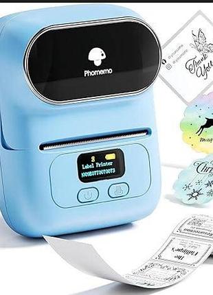 Міні принтер для термоетикеток label maker phomemo m110 портативний