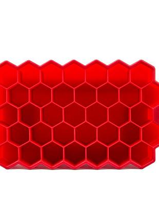 Силіконова форма для льоду cumenss соти red місткість для заморожування води