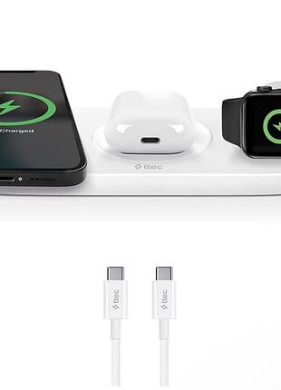 Зарядное устройство t-tec ttec aircharger trio 3-в-1 для apple