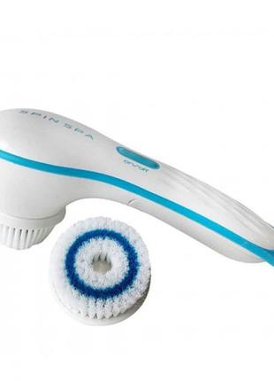 Очищающая массажная щетка для лица spin spa brush спин спа