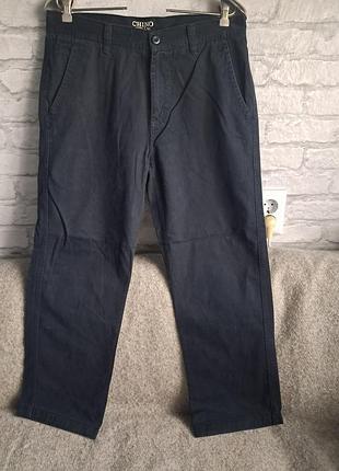 Брюки синие хлопок w32 m-l
