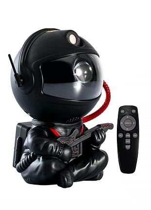 Проектор ночник lesko hr-f2 black астронавт с гитарой звездное небо 8 режимов ду