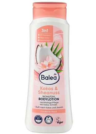 Лосьйон для тіла balea body lotion coconut & shea з ароматом кокосу та маслом ши, 400 мл