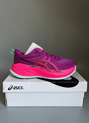 Уцінка кросівки для бігу та спорту asics superblast pink/violet