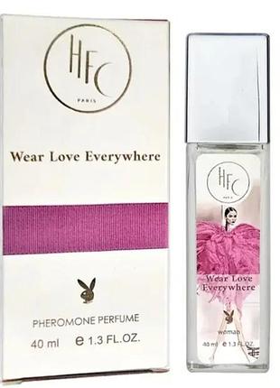 Парфюм с феромонов женский haute fragrance company wear love everywhere pheromone parfum, 40 ml