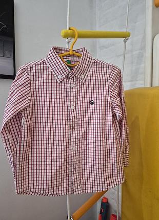Рубашка для мальчика от бренда benetton
3-4 р.