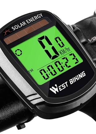 Велосипедний , одометр, west biking сонячна енергія, спідометр,