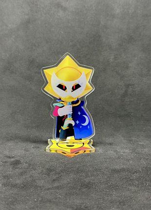 Акриловая коллекционная фигурка brawl stars звездный поко (starr poco) 10 см