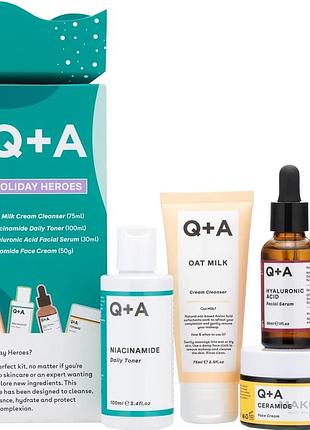 Набор для комплексного ухода q+a holiday heroes gift set