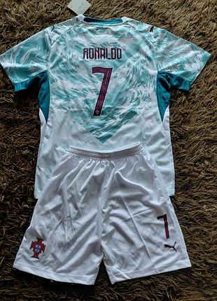 Роналдо форма игровая португалия. костюм ronaldo футболка пума детская