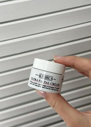 Зволожуючий крем для обличчя kiehl's ultra facial cream 7 ml для сухої жирної нормальної чутливої шкіри