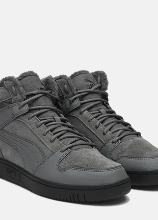 Кроссовки-ботинки утепленные кожа puma rebound layup sd fur р.42 ст.28см ориг