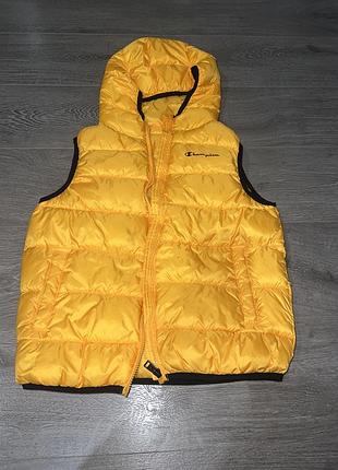 Жилетка champion puffer vest (hooded), оригінал, підліткова xl