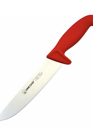 Нож для обработки мяса one chef 16,5 см красный